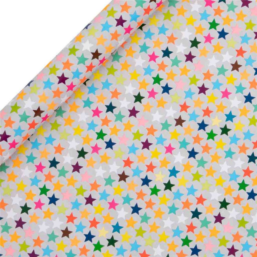 Gift Wrap Roll - 4m: Stars Multi