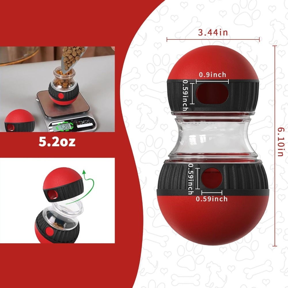Interactive Dog Puzzle Feeder Toy - Adjustable Slow Treat Dispenser Toy