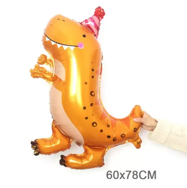 Cute Dinosaur Foil Balloon - Self-Sealing, Reusable Party Decor