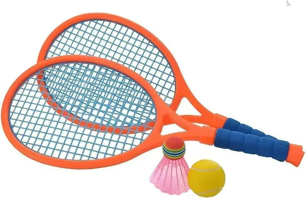 Click to view product details and reviews for Plastic Neon Tennis Badminton Set.