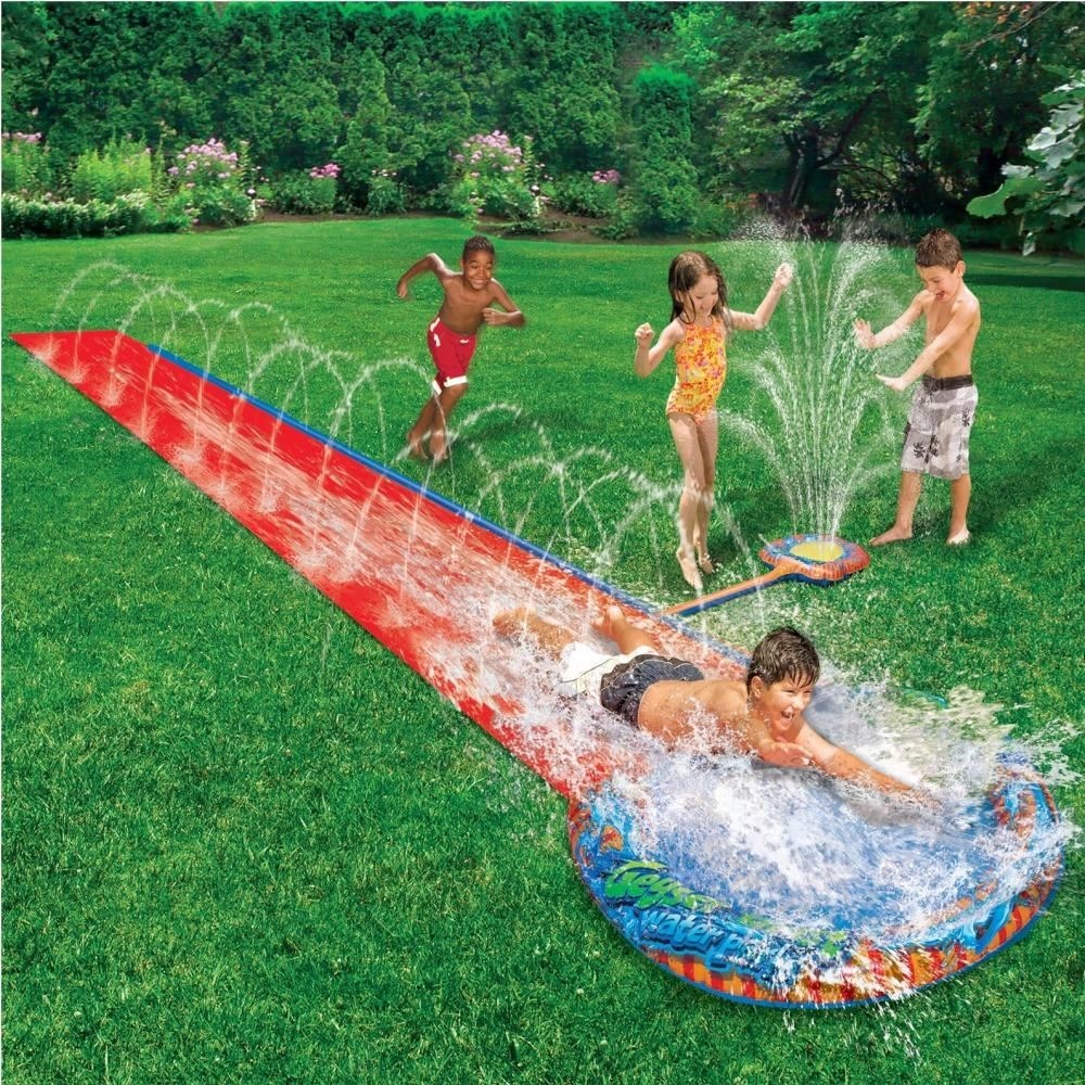 16ft Kids Aqua Water Slide with Sprinkler - Summer Garden Fun