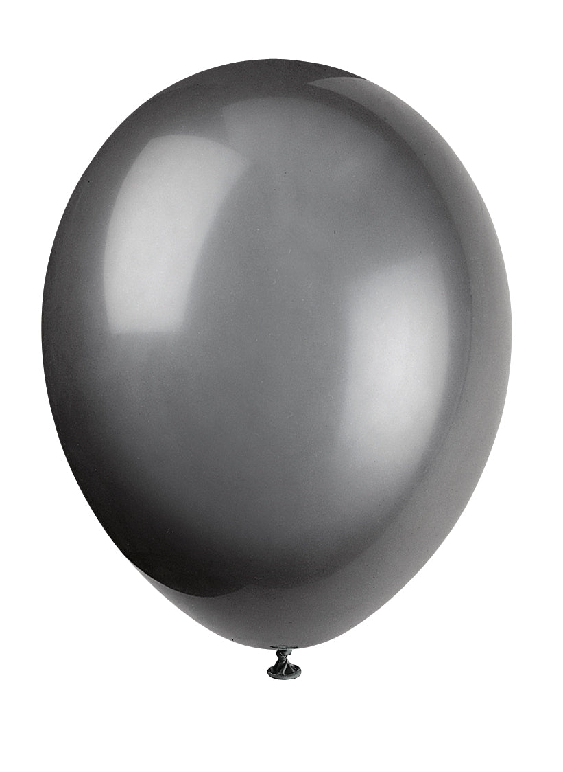 Click to view product details and reviews for 10 Phantom Black Latex Balloons.
