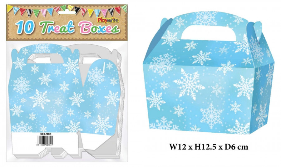 10 Snowflake Treat Boxes | Cazaar