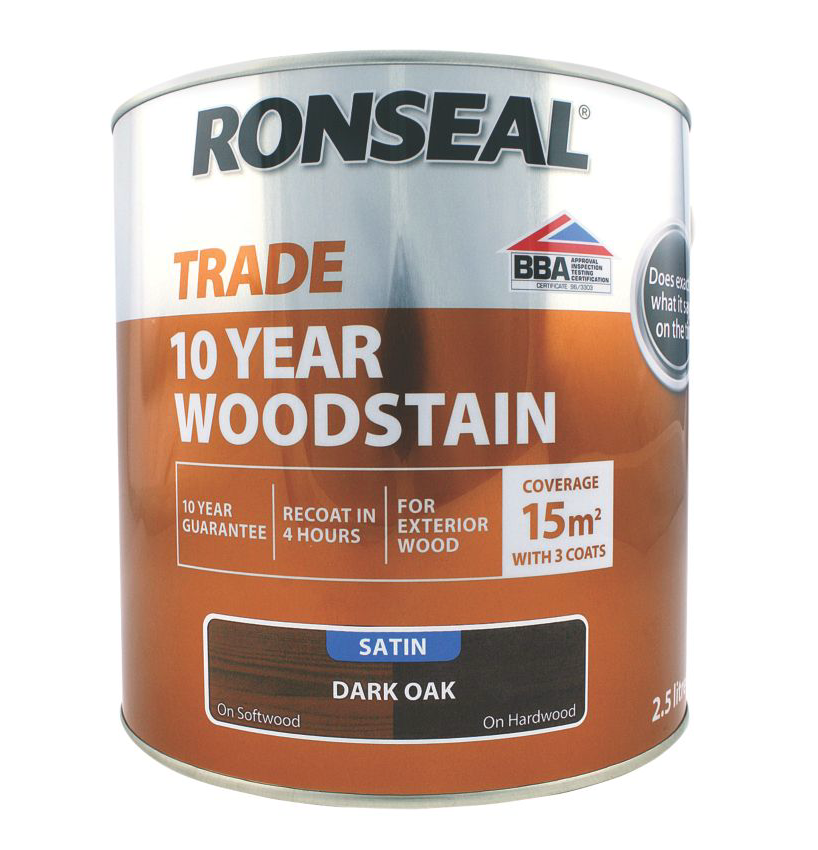 10 Year Woodstain Dark Oak 2.5 litre RSL10WSDO25L