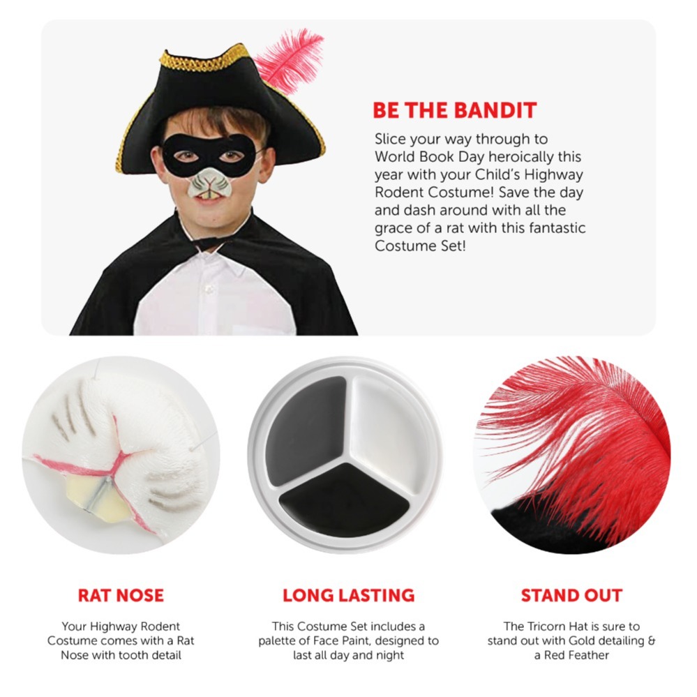 Kids Highway Man Rodent Costume