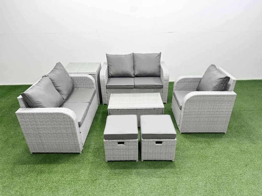 Click to view product details and reviews for Fimous High Back Poly Rattan Garden Furniture Set With Reclining Chair Loveseat Sofa Rectangular Coffee Table Indoor Outdoor Patio Set 2 Stool Side T. Click to view product details and reviews for Fimous High Back Poly Rattan Garden Furniture Set With Reclining Chair Loveseat Sofa Rectangular Coffee Table Indoor Outdoor Patio Set 2 Stool Side T.