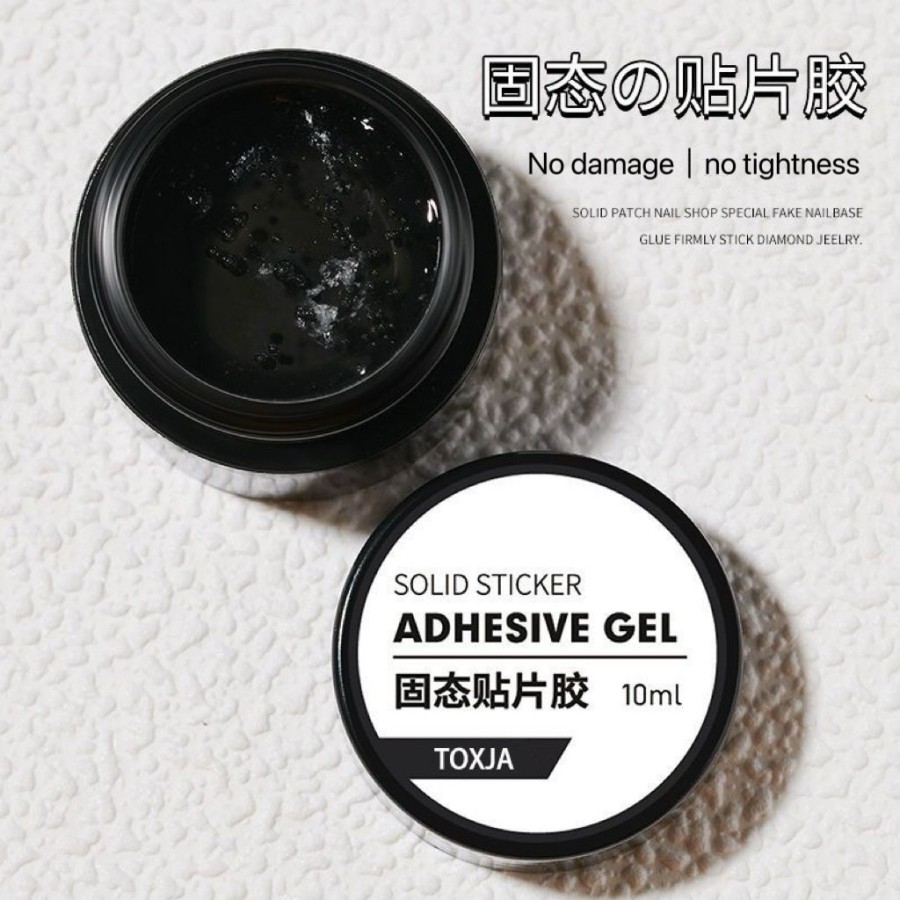 10ml Solid Nail Glue, Super Sticky Adhesive Glue, UV Gel Nail Art Quick-drying Strong Sticking False Nail Tips Acrylic Glue For Nail Tip Nail Accessories Stick and Nail Art Design, Need To Dry By UV/L