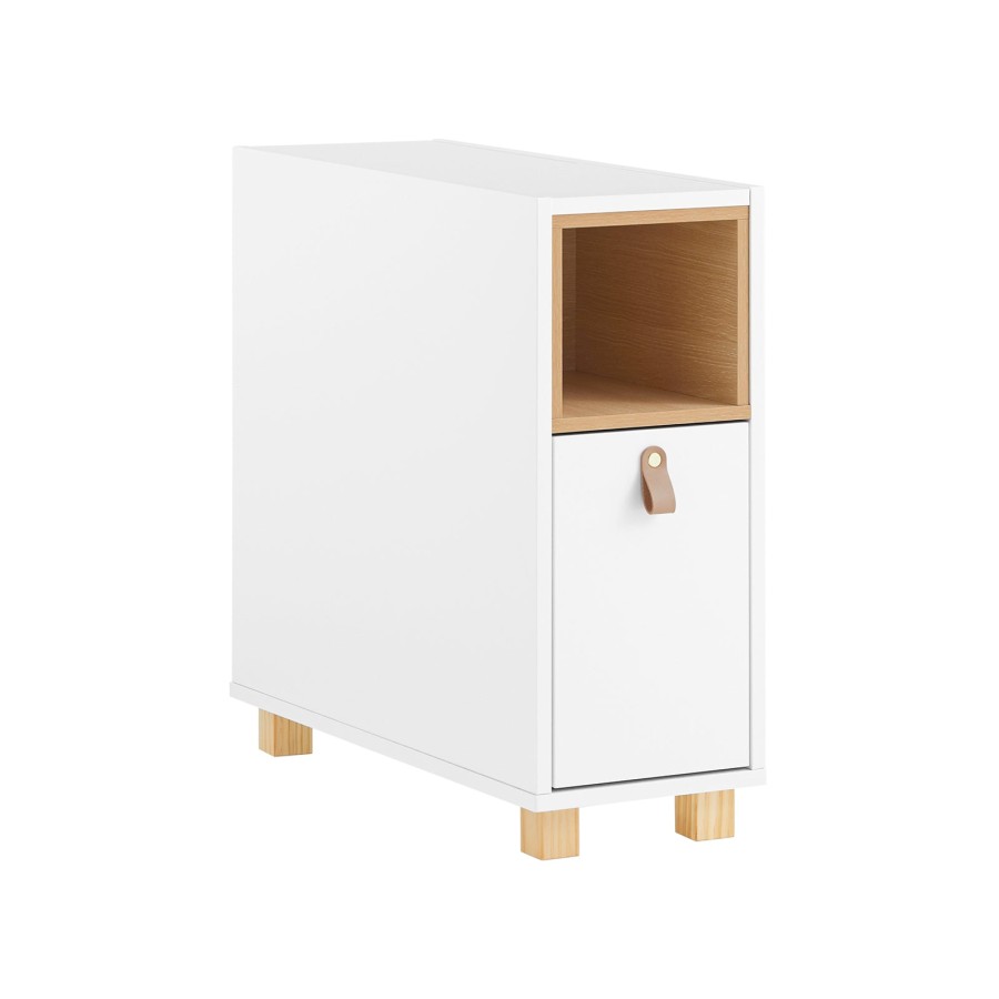 Click to view product details and reviews for Sobuy Fbt161 Wn Sofa Side Table Bedside Table Narrow Side Cabinet White.