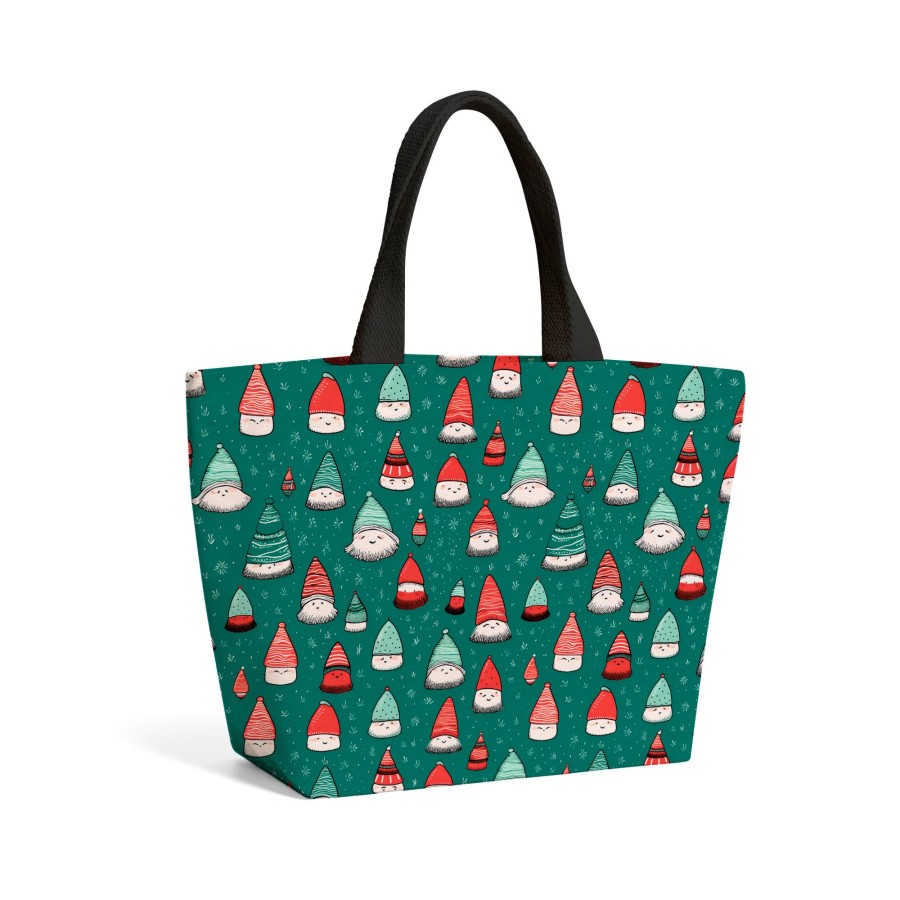 Click to view product details and reviews for Hand Drawn Joyful Santa Hats Beach Shopper Tote Bag.