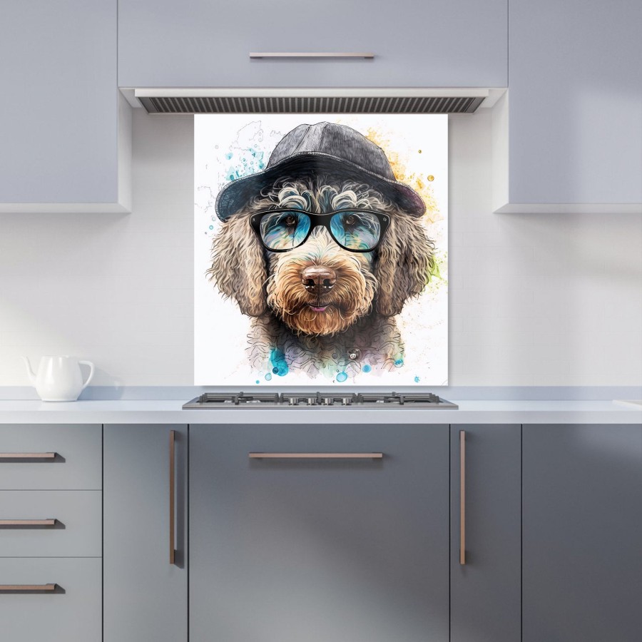 Click to view product details and reviews for Labradoodle Dog Face Splashart Kitchen Splashback W700mm X H650mm.
