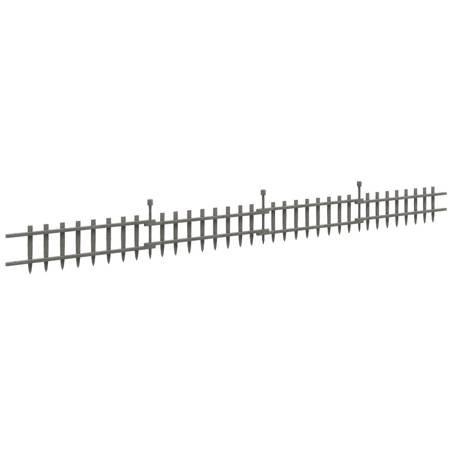 Click to view product details and reviews for Outsunny Decorative Garden Fencing 4pcs Outdoor Fence Panels Wooden Landscape Flower Bed Border Edging Grey.