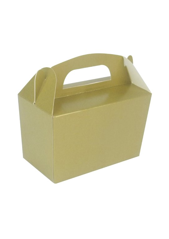12 Gold Snack Boxes