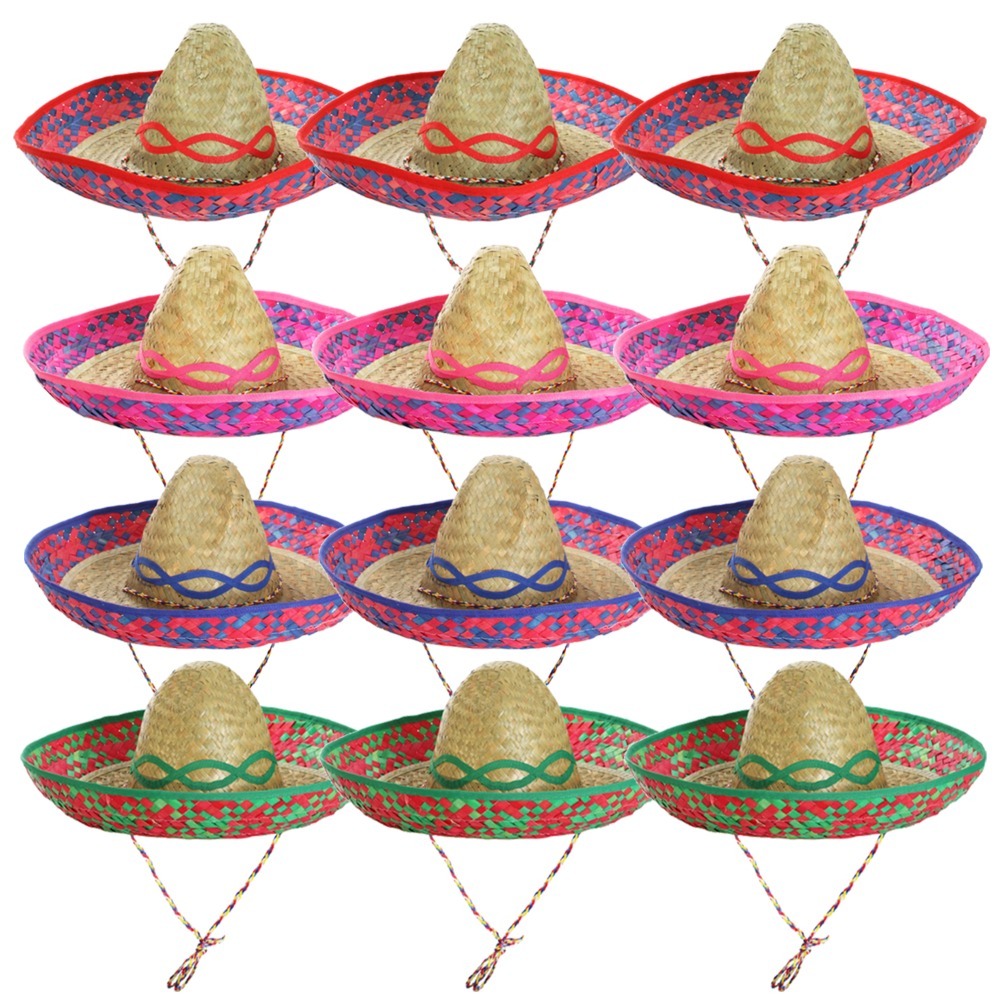 12 Pack Mexican Sombrero