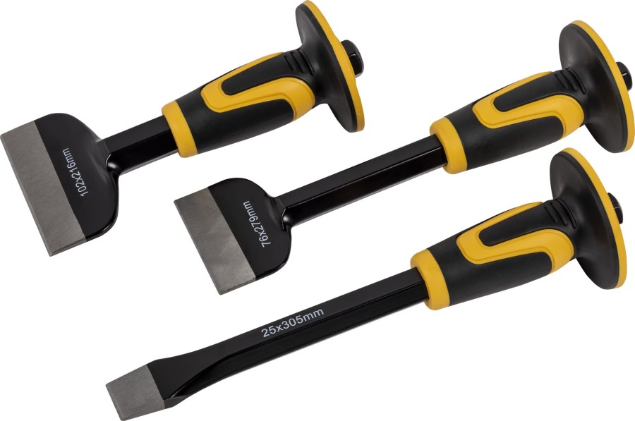 Chisel & Bolster 3 Piece Set 76 x 254mm 70 x 216mm & 254 x 25mm - ROU31993