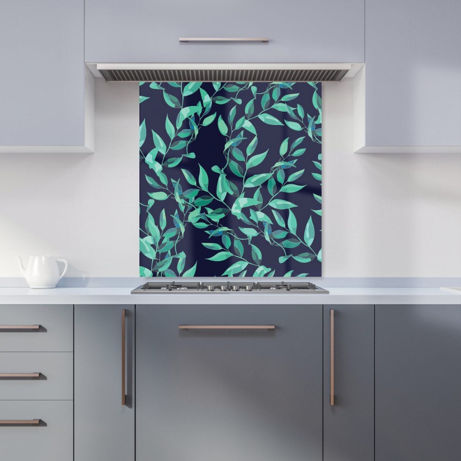 Click to view product details and reviews for Delicate Green Foliage Kitchen Splashback W700mm X H650mm.