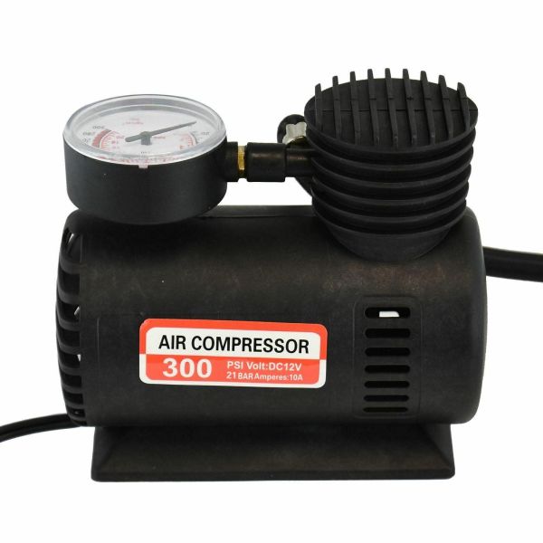 Click to view product details and reviews for 12v Portable Mini Air Compressor 300 Psi Car Van Bike Tyre Inflator Cigarette.