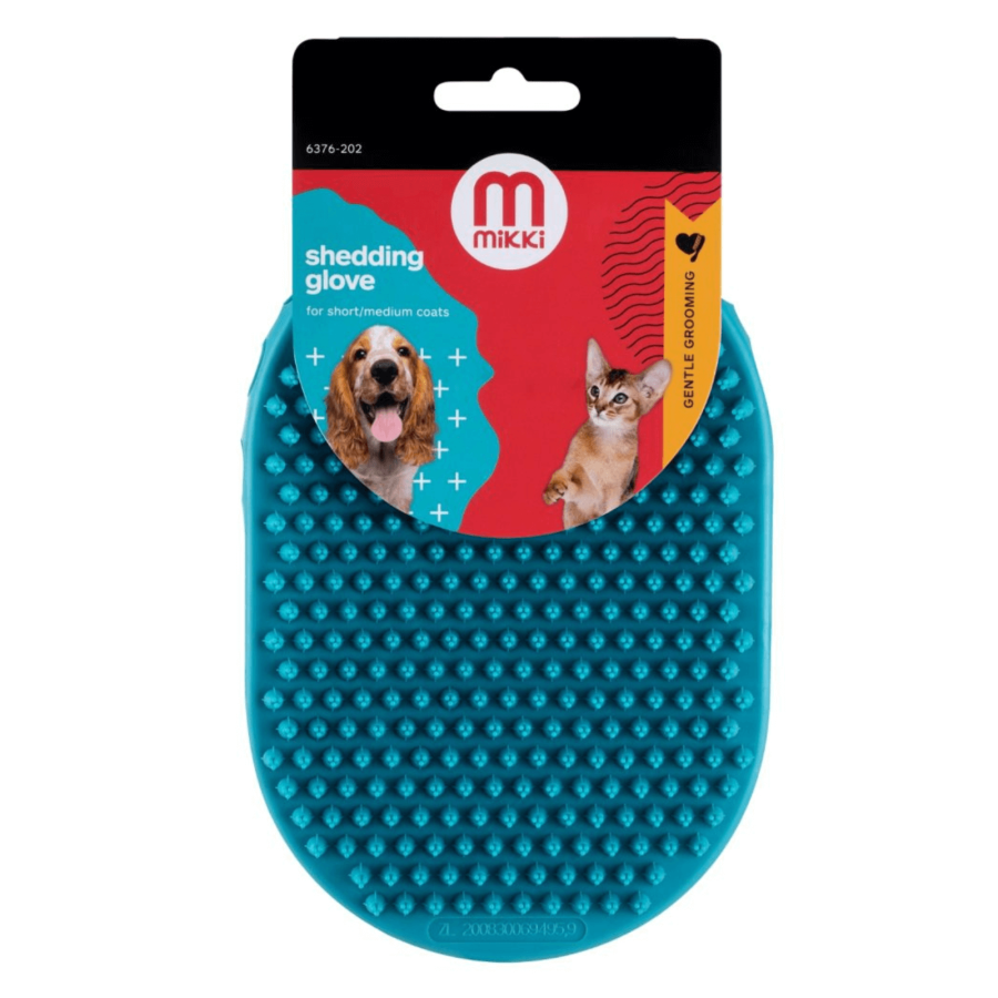 Mikki Shedding Glove Pet Grooming Hair Remover Short Medium Coats Dog