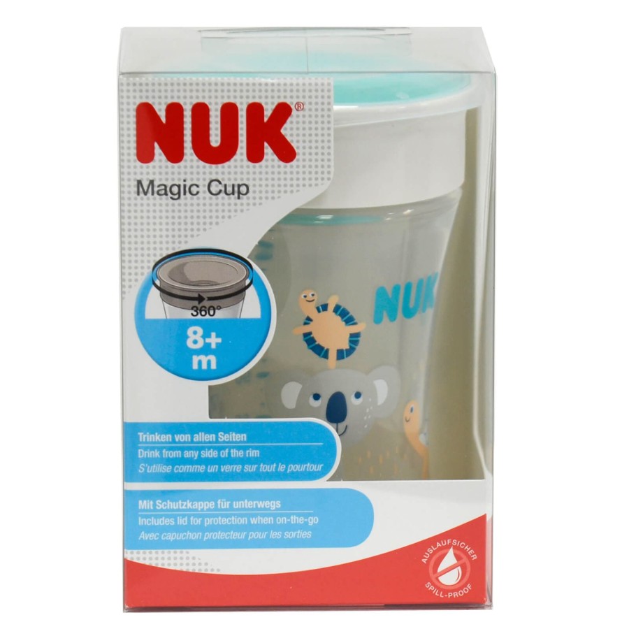 Click to view product details and reviews for Nuk Magic Cup 230ml Spillproof Lid Drinking Rim Air Vent Koala.