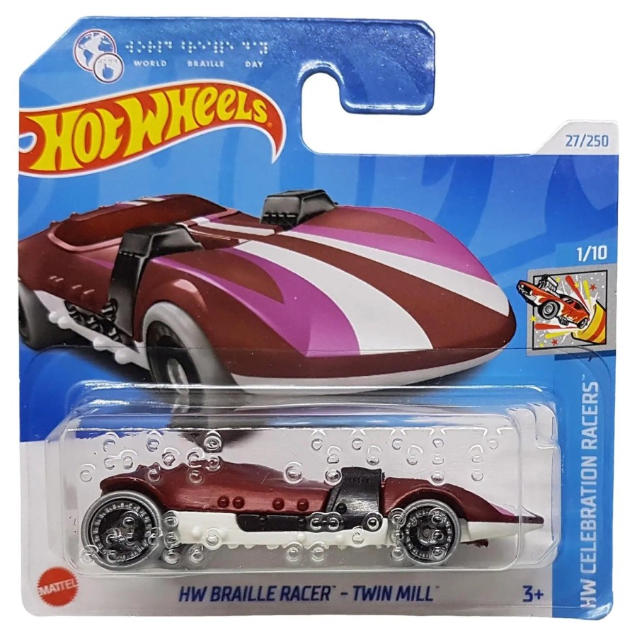 Click to view product details and reviews for Hot Wheels Celebration Racers Mini Series Die Cast Vehicle 164 1 10 Braille Racer.