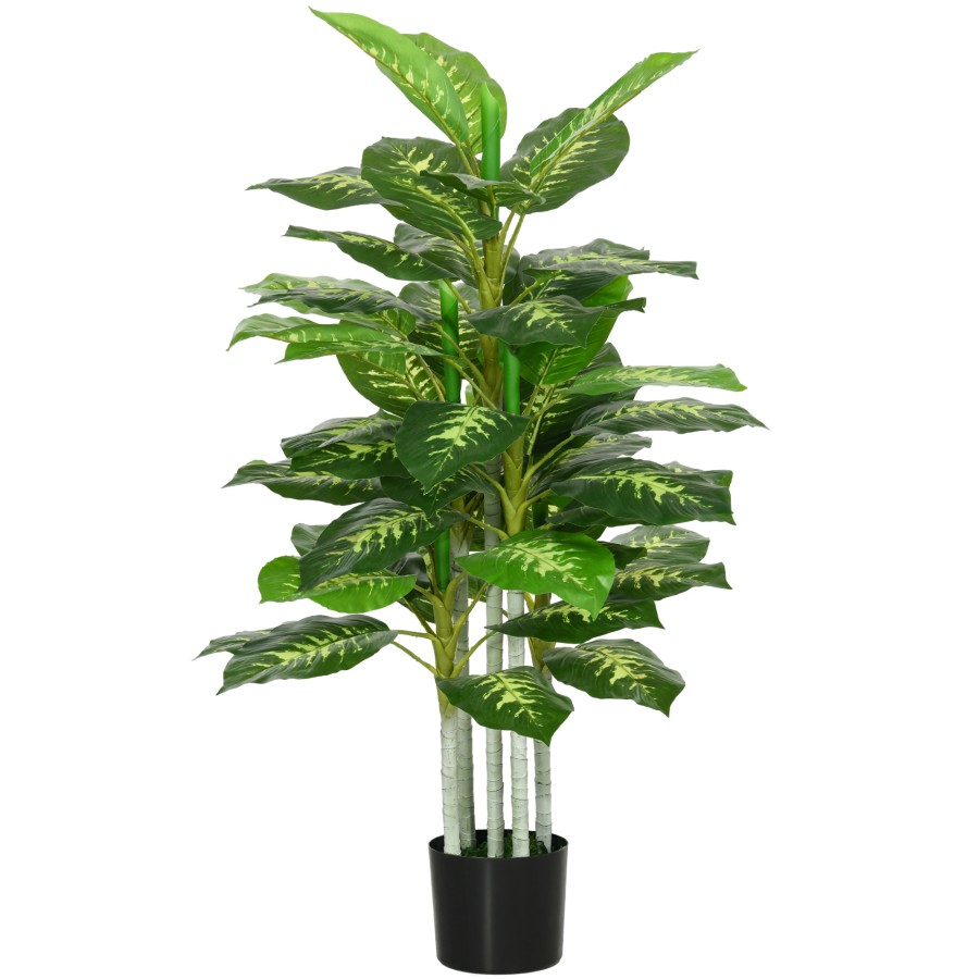 Click to view product details and reviews for Homcom Artificial Evergreen Tree Fake Decorative Plant In Nursery Pot For Indoor Outdoor Decor 120cm.