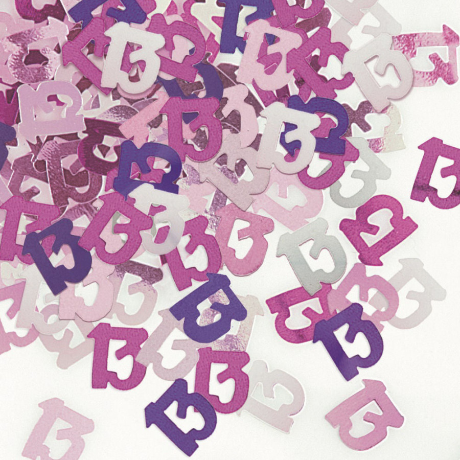 Click to view product details and reviews for 13th Pink Glitz Confetti.