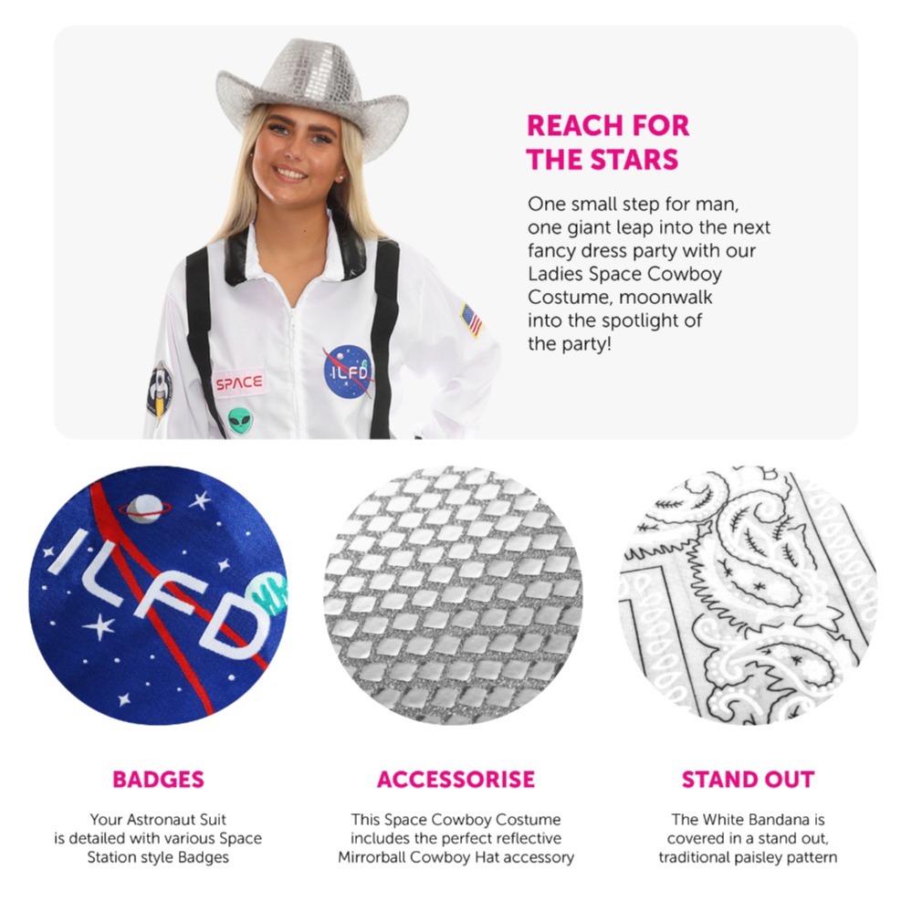 Ladies Space Cowgirl Costume