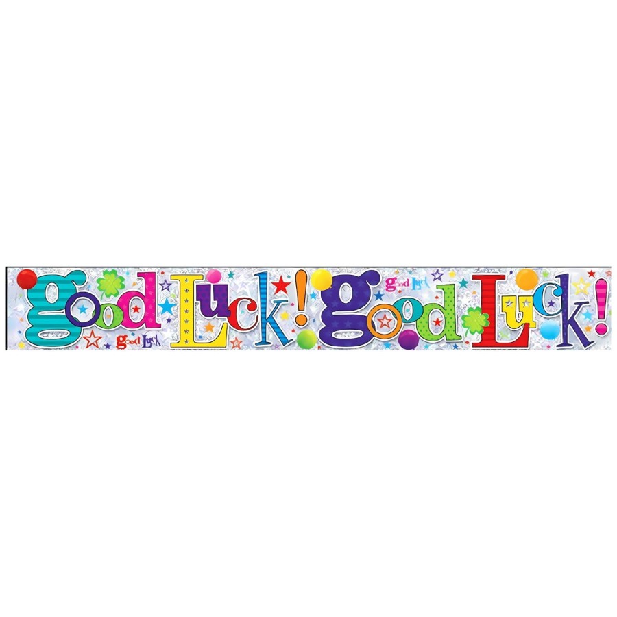 Good Luck Foil Wall Banners Multi Coloured By Simon Elvin Good Luck Foil Wall Banners Multi Coloured By Simon Elvin