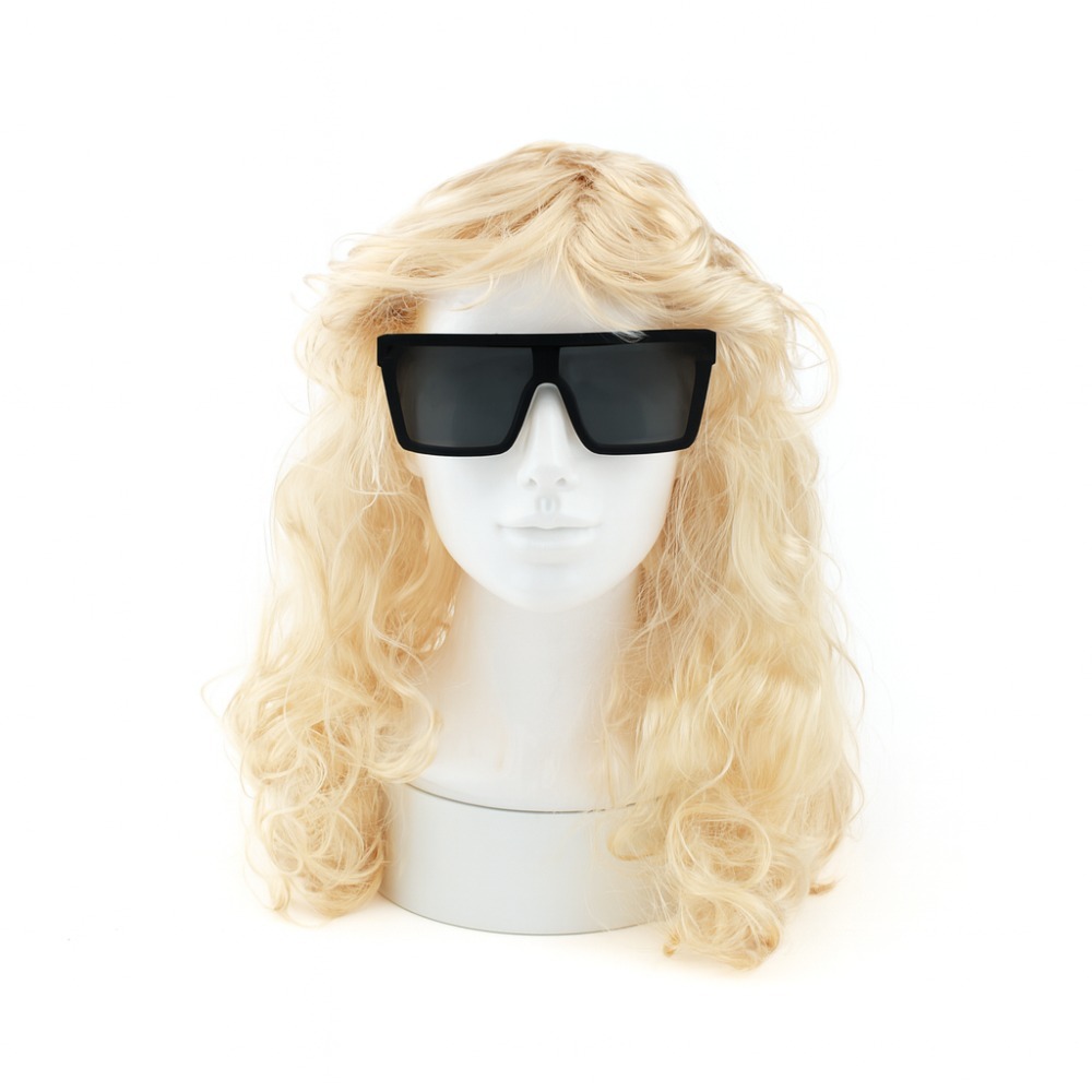 Click to view product details and reviews for Adults Gaga Accessory Set 2 Pcs Blonde Flick Wig Sunglasses.