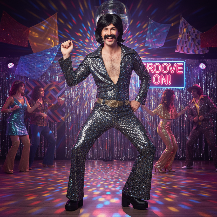 Click to view product details and reviews for Wicked Costumes Mens 70s Black Wig Moustache Set Retro Fancy Dress. Click to view product details and reviews for Wicked Costumes Mens 70s Black Wig Moustache Set Retro Fancy Dress.