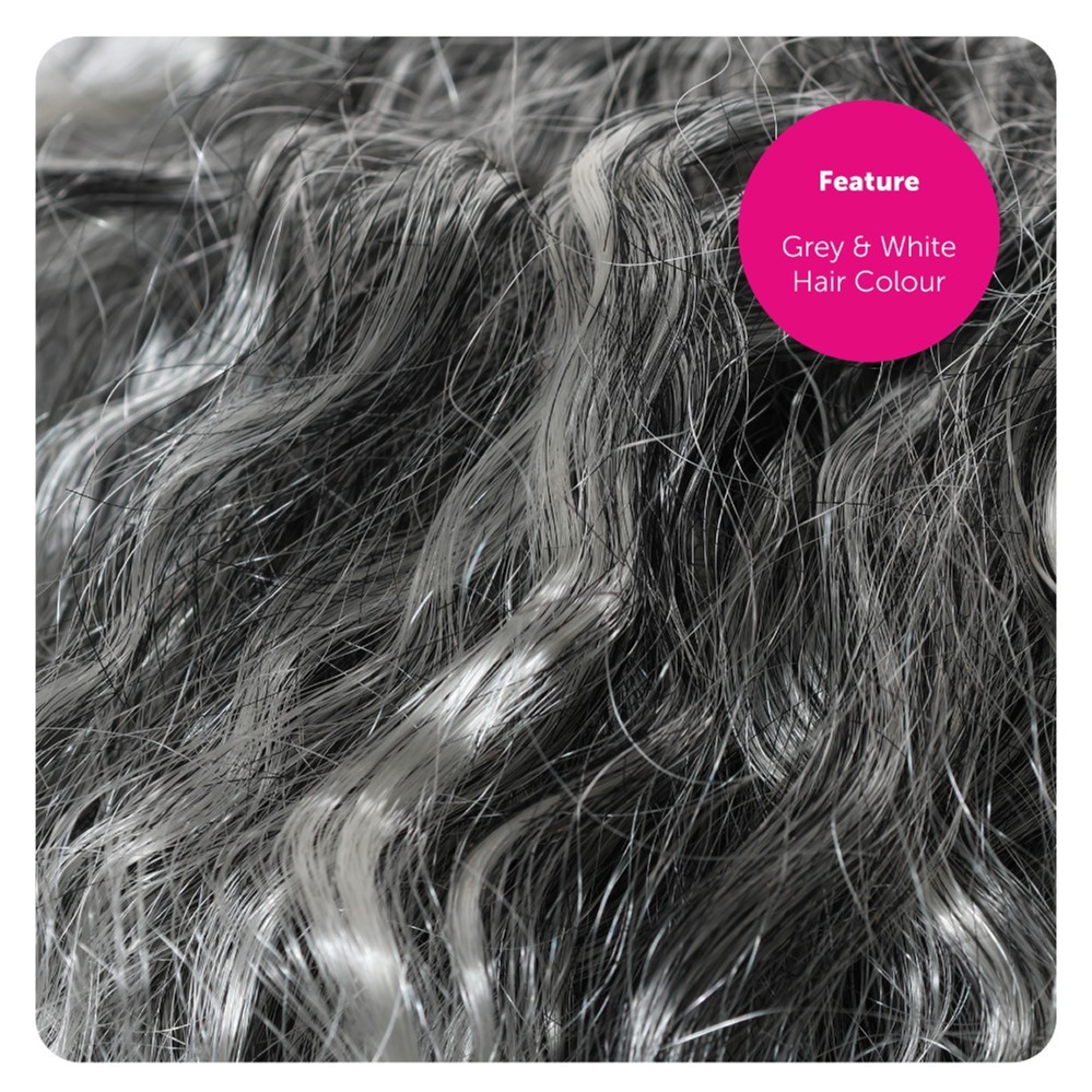 Ladies 80s Pop Diva Wig with Orange Bow