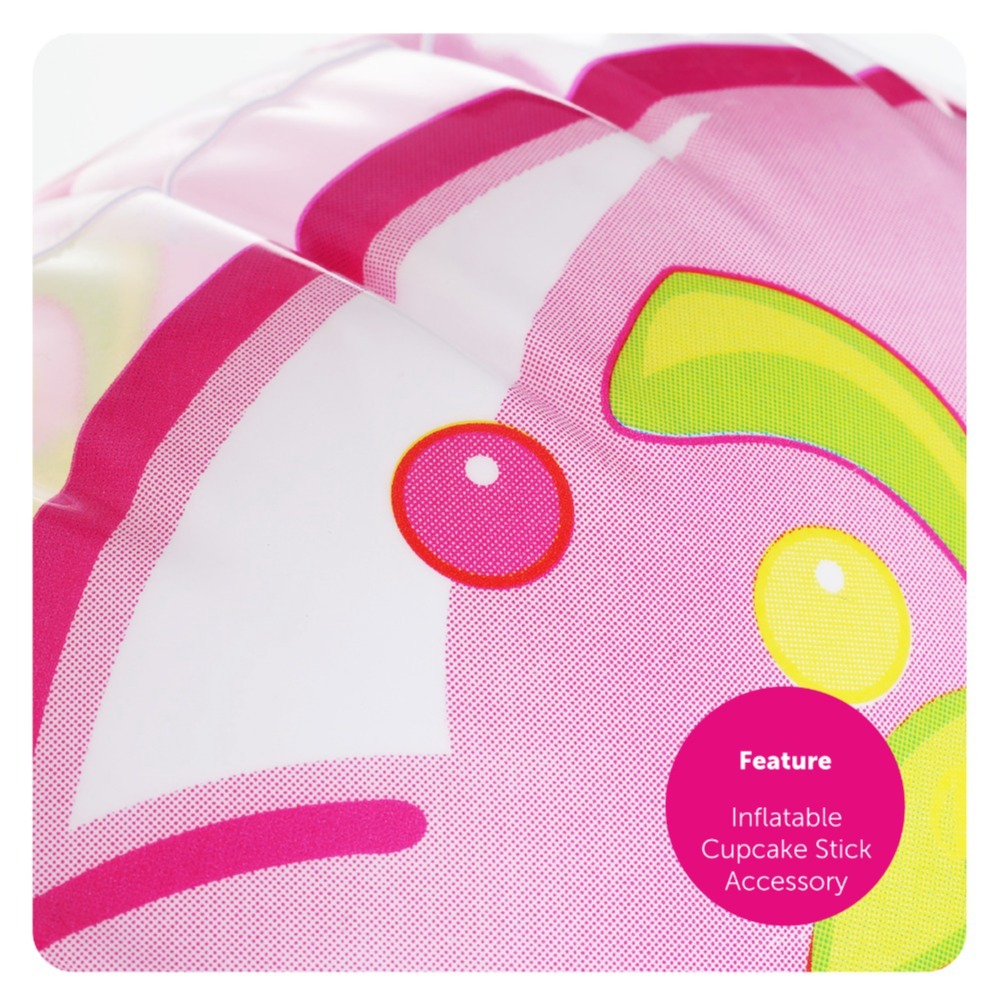 California Girl Accessory Set - Wig & Inflatable Cupcake Stick