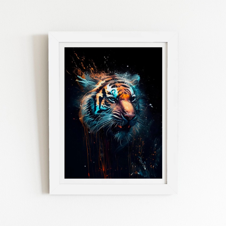 Click to view product details and reviews for Tiger Face Splashart Dark Background Art Prints 12 X 16 Black Frame. Click to view product details and reviews for Tiger Face Splashart Dark Background Art Prints 12 X 16 Black Frame.