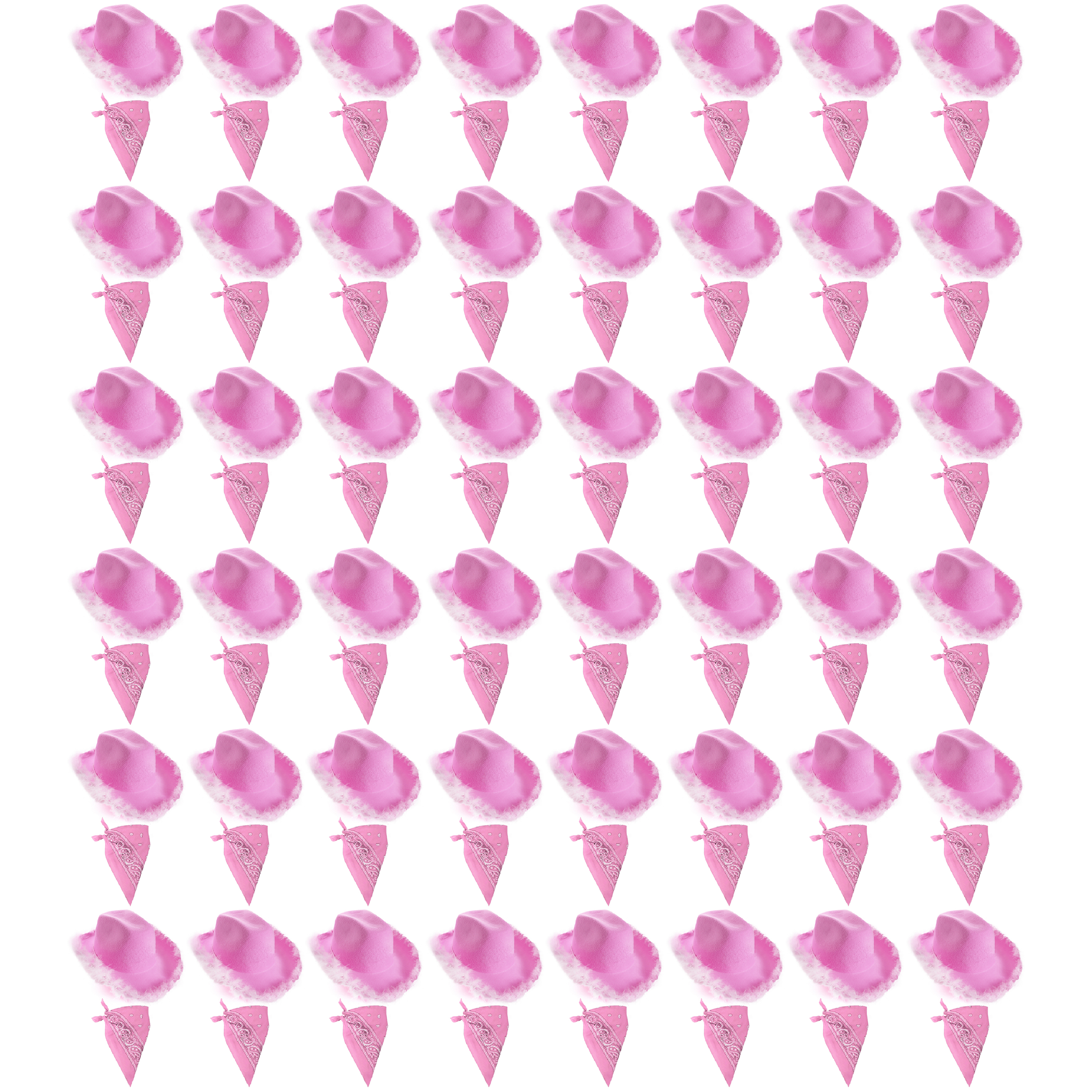 Click to view product details and reviews for Lilac Pink Cowboy Hat Pink Bandana Pack Of 48.