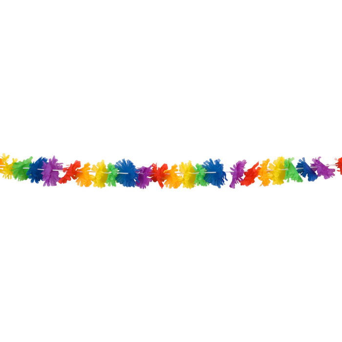 Flower Rainbow Hawaiian Garland 3 Metres