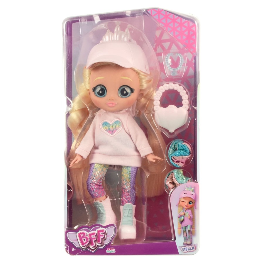 Cry Babies Bff Fashion Doll Series 4 Figure With College Accessories 20Cm - Stella