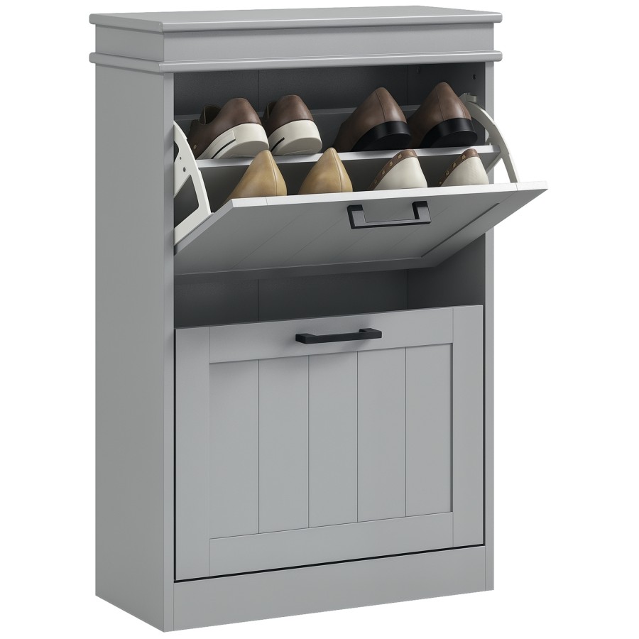 Click to view product details and reviews for Homcom 2 Drawers Entryway Shoe Cabinet Narrow Shoe Storage Cabinet With 2 Flip Drawers And Adjustable Shelves For 10 Pairs Of Shoes Grey. Click to view product details and reviews for Homcom 2 Drawers Entryway Shoe Cabinet Narrow Shoe Storage Cabinet With 2 Flip Drawers And Adjustable Shelves For 10 Pairs Of Shoes Grey.