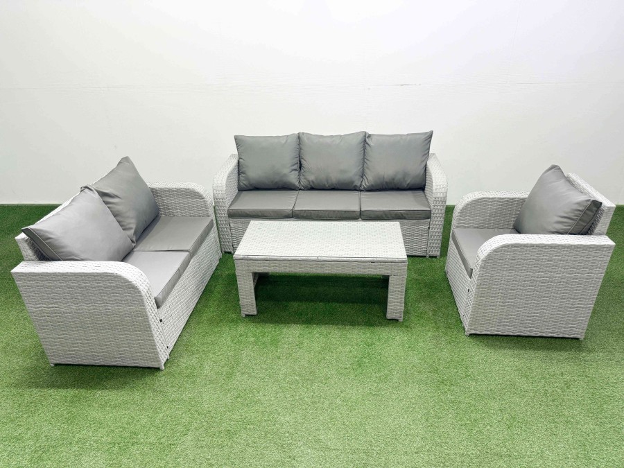 Click to view product details and reviews for Fimous Patio Pe Wicker 6 Seater Outdoor Rattan Furniture Sofa Sets With Oblong Coffee Table Reclining Chair Loveseat Sofa 3 Seater Sofa Light Grey. Click to view product details and reviews for Fimous Patio Pe Wicker 6 Seater Outdoor Rattan Furniture Sofa Sets With Oblong Coffee Table Reclining Chair Loveseat Sofa 3 Seater Sofa Light Grey.
