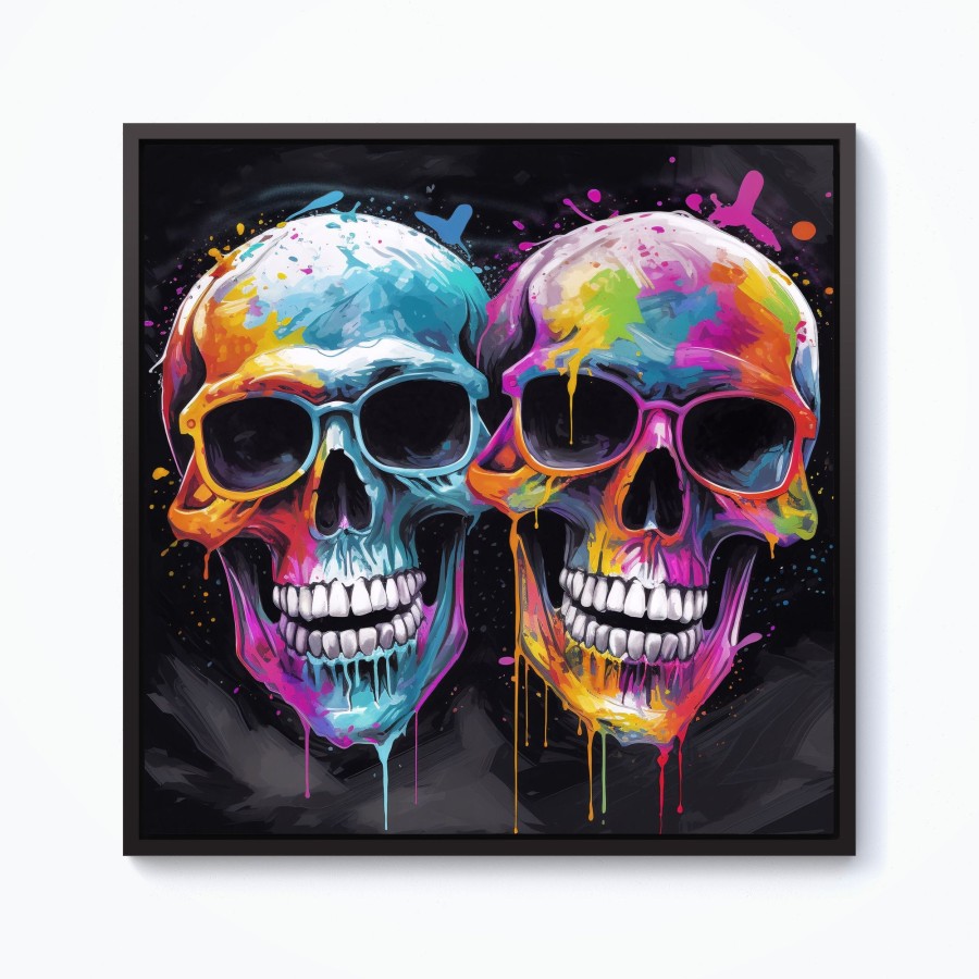 Click to view product details and reviews for Splashart Happy Skeletons In Glasses Framed Canvas 10 X 10 Black. Click to view product details and reviews for Splashart Happy Skeletons In Glasses Framed Canvas 10 X 10 Black.