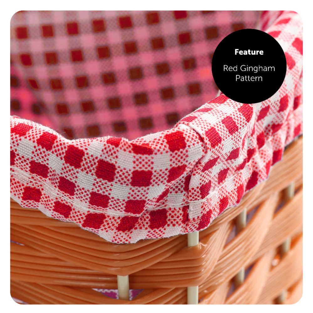 Red Gingham Basket Cazaar