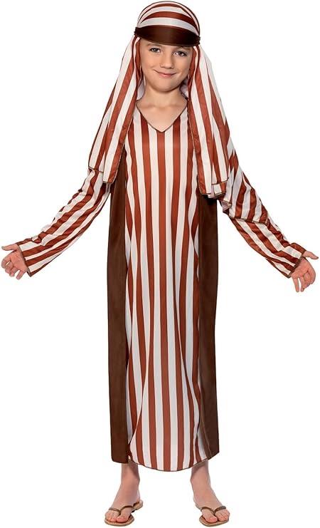 Click to view product details and reviews for Smiffys Shepherd Christmas Nativity Boys Childs Fancy Dress Costume 4 6 Years Brown.