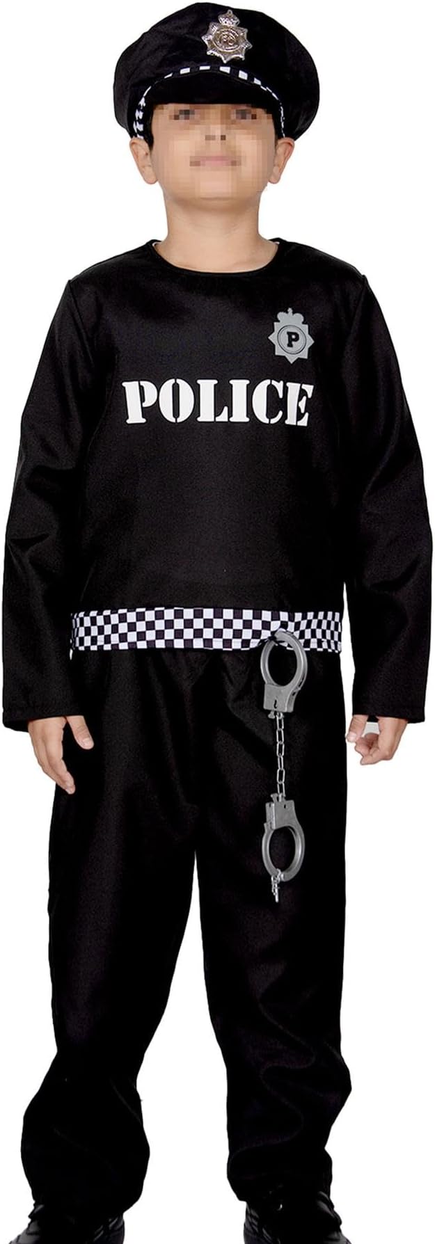 Click to view product details and reviews for Boys Police Costume 4 Pcs Police Officer Uniform Kids Fancy Dress Cop Costume 12 14 Years Black.