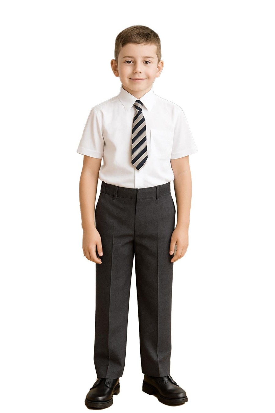 Click to view product details and reviews for Kids Boys Pants Plain School Uniform Pull Up Regular Fit Elasticated Trouser 11 12 Years Grey.