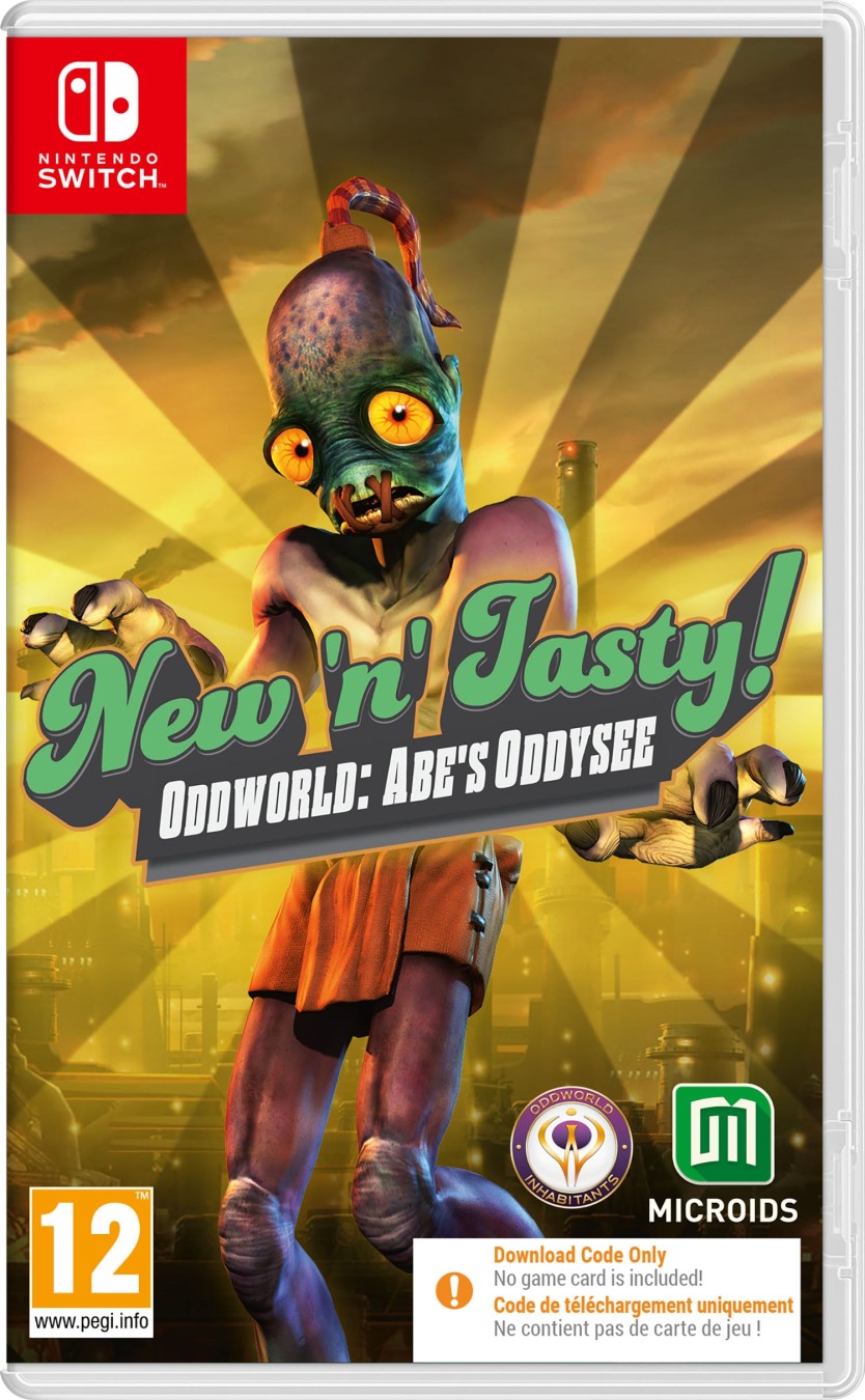 New 'N' Tasty! Oddworld: Abe's Oddysee - Nintendo Switch - Code In A Box