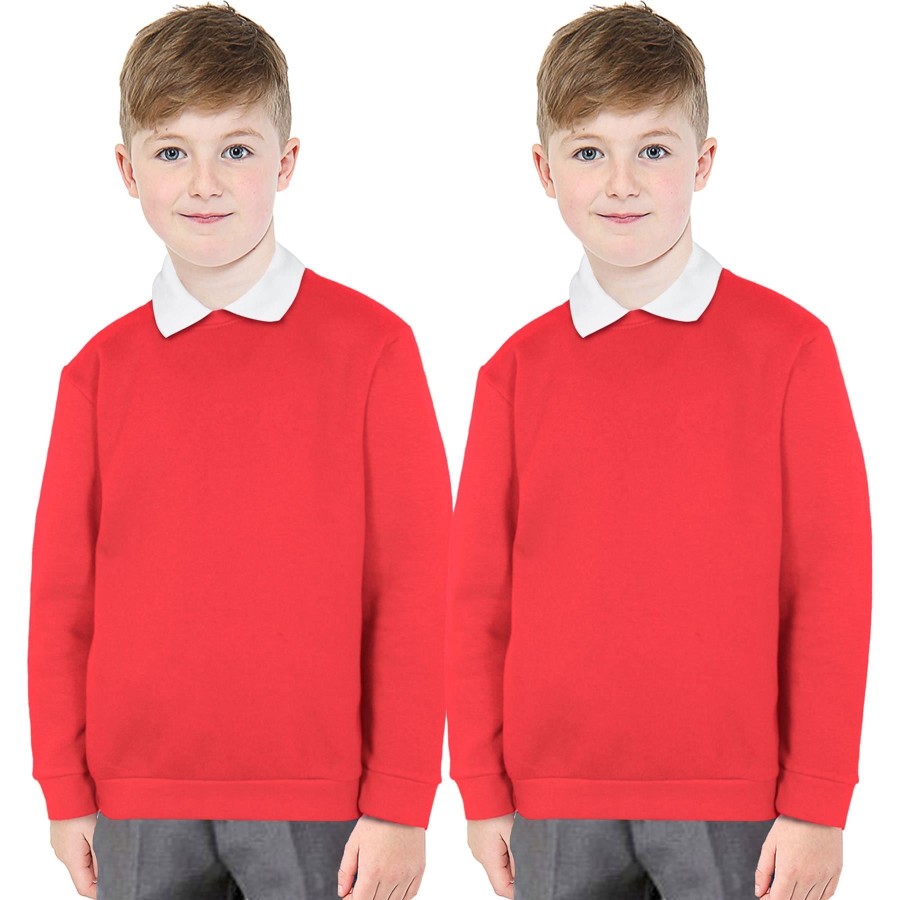 Click to view product details and reviews for Kids Girls Boys Unisex Scouts School Uniform Jumper Pack Of 2 Cardi Sweatshirt 13 Years Red.