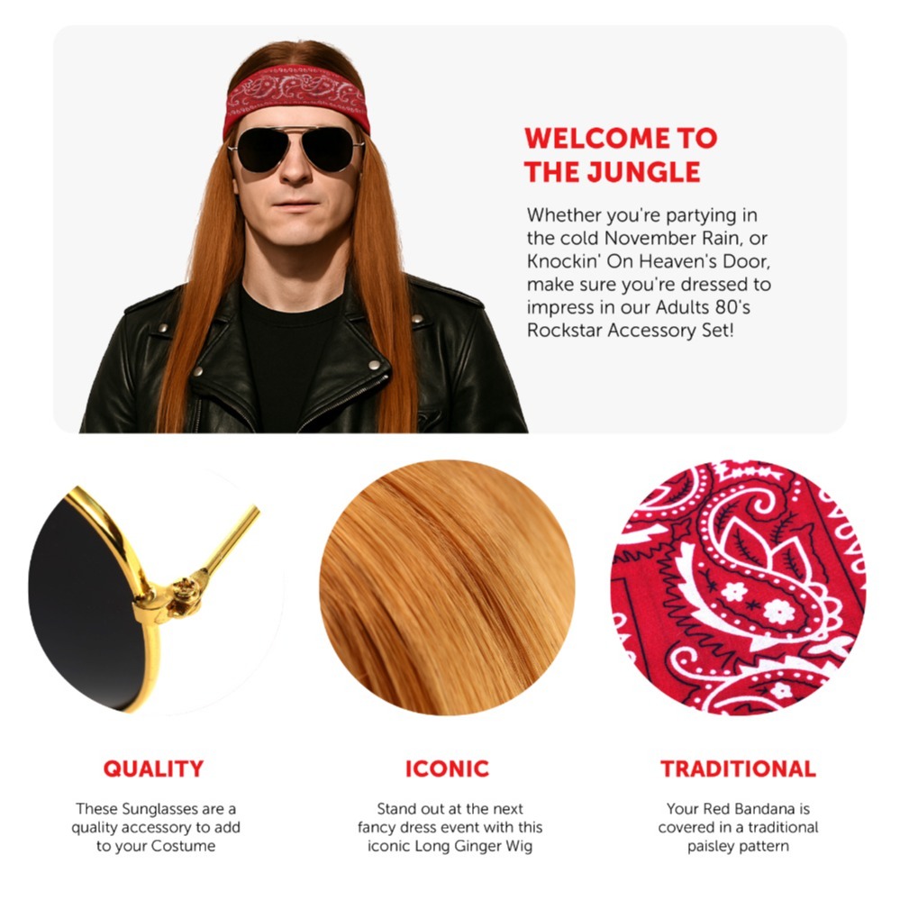 Axl Rose Inspired Accessory Set | 4 Pcs