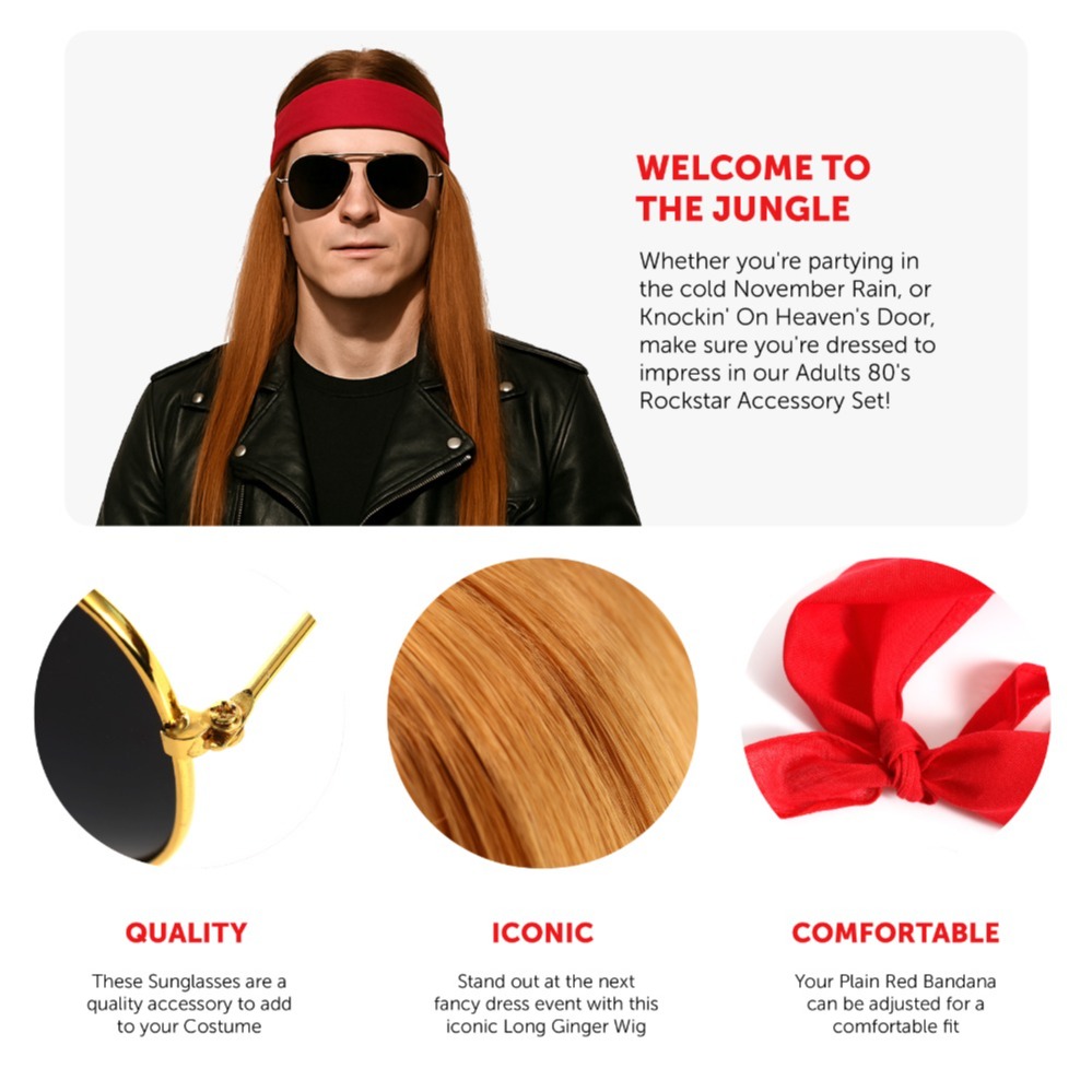 Axl Rose Inspired Accessory Set | 4 Pcs