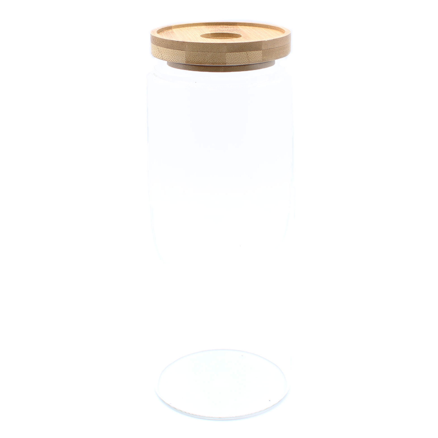 Click to view product details and reviews for Cottage Bamboo Glass Jar 20cm.