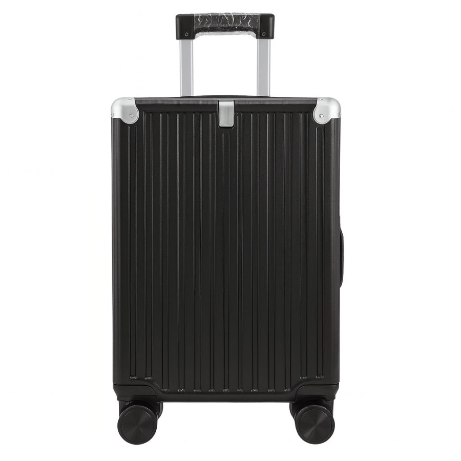 Click to view product details and reviews for A2z 20 Inch Cabin Suitcase Hard Shell Carry On With 4 Spinner Wheels Cup Holder S 33x35x19 Cm Black.