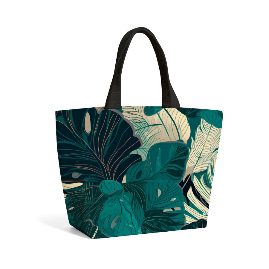 Green Beach Tote Bag