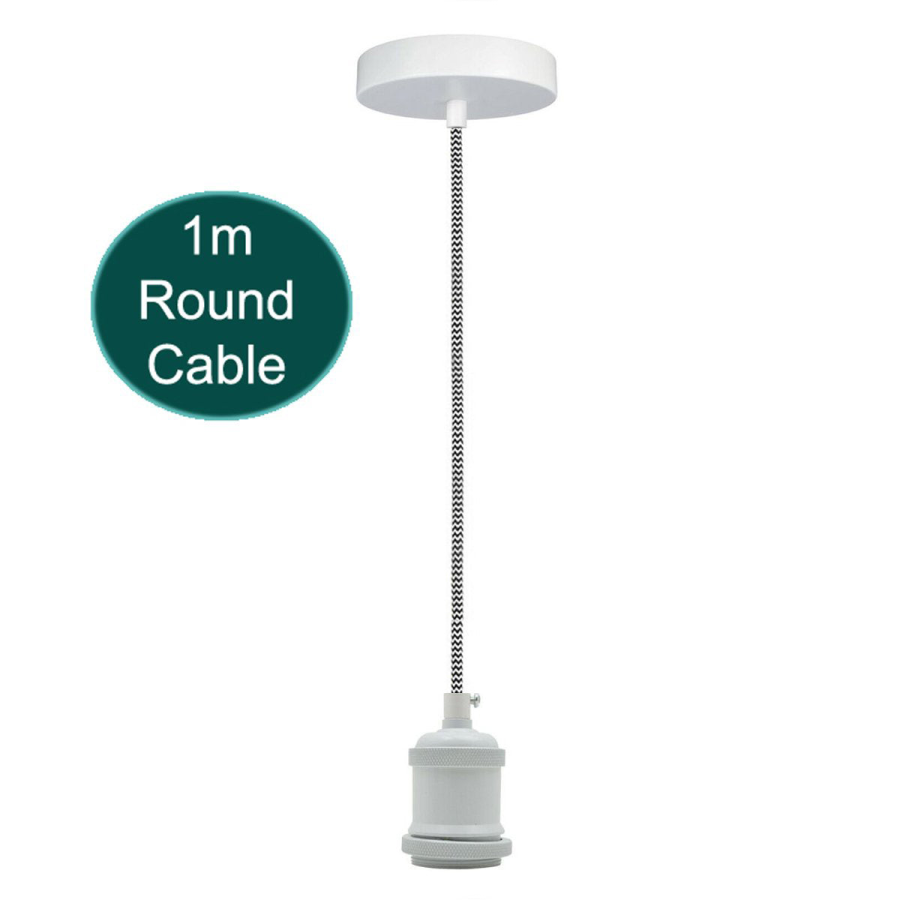Click to view product details and reviews for 1m White Pendant Light Holder1695.